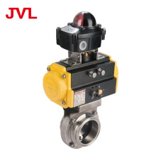 JL manual Pneumatic sanitary butterfly valve